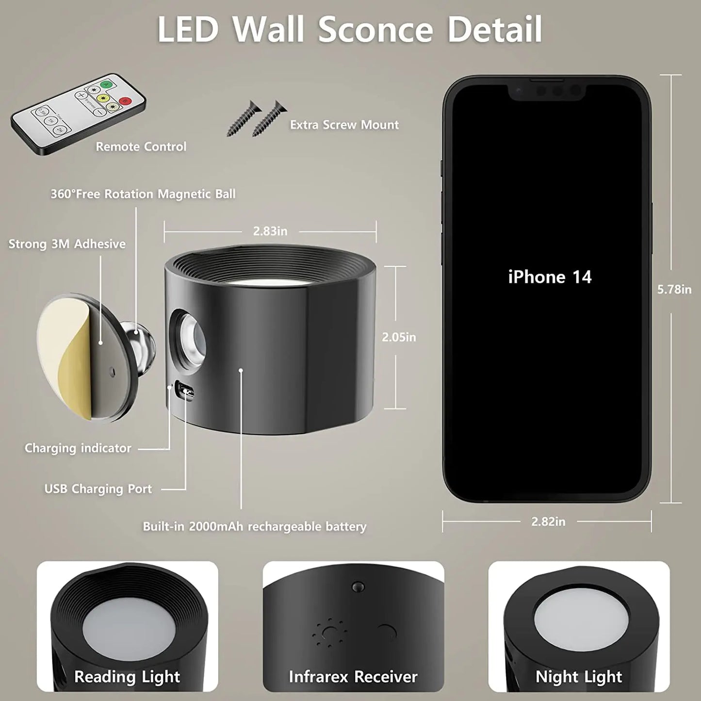 GlowControl™ Magnetic Lamp