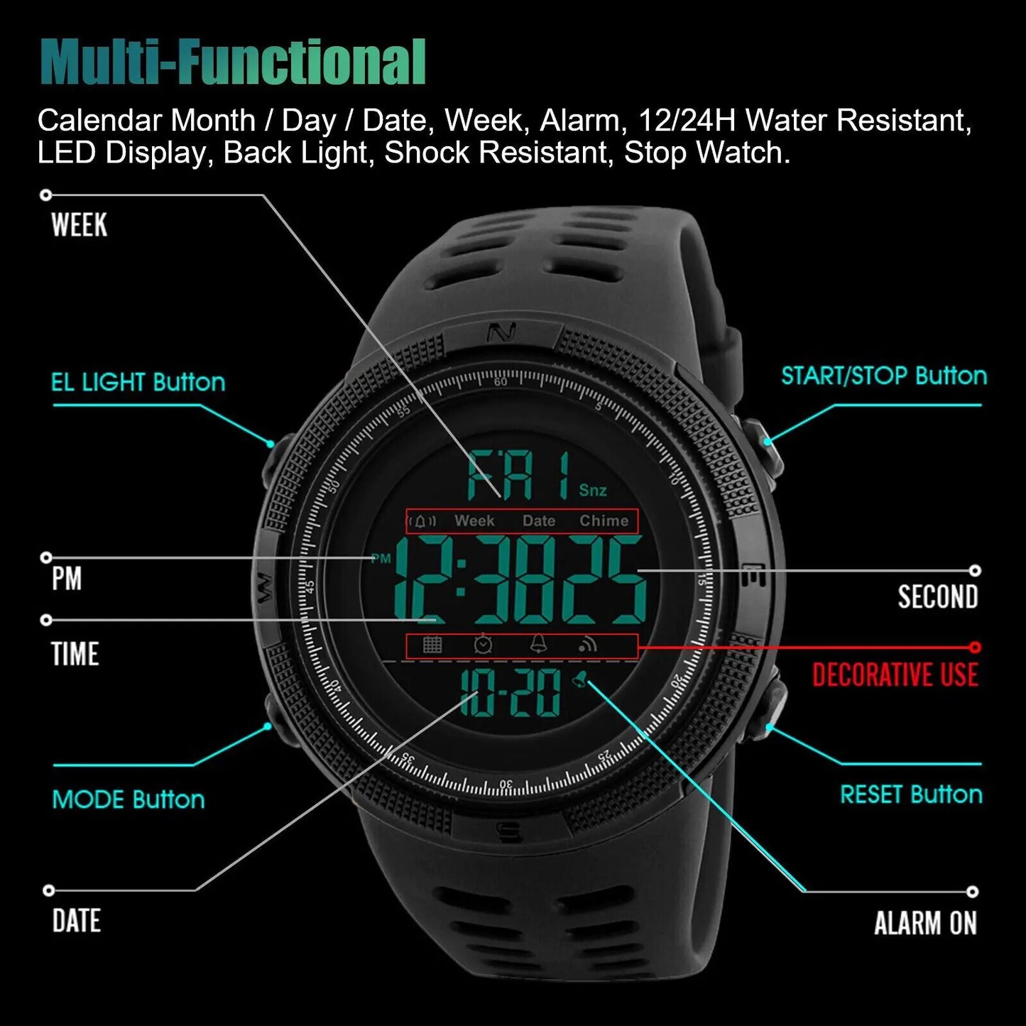 SKMEI Tactical Chrono