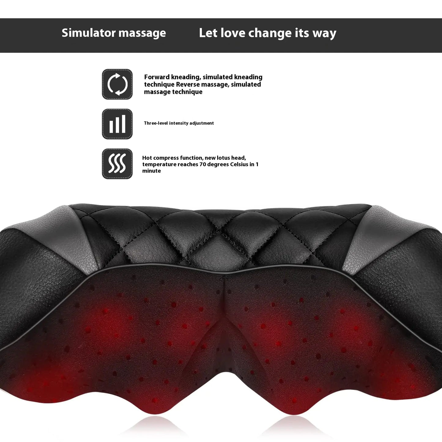 Neck Massager Kneading Heat Wrap